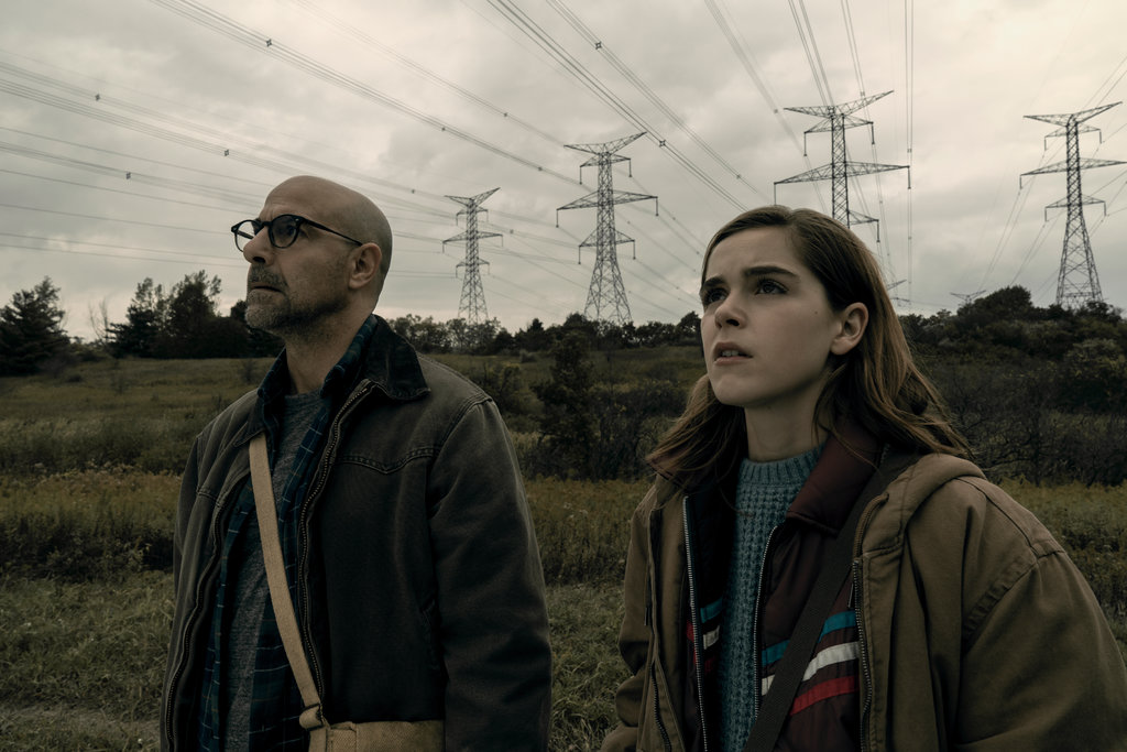 Stanley Tucci and Kiernan Shipka in “The Silence”/Netflix