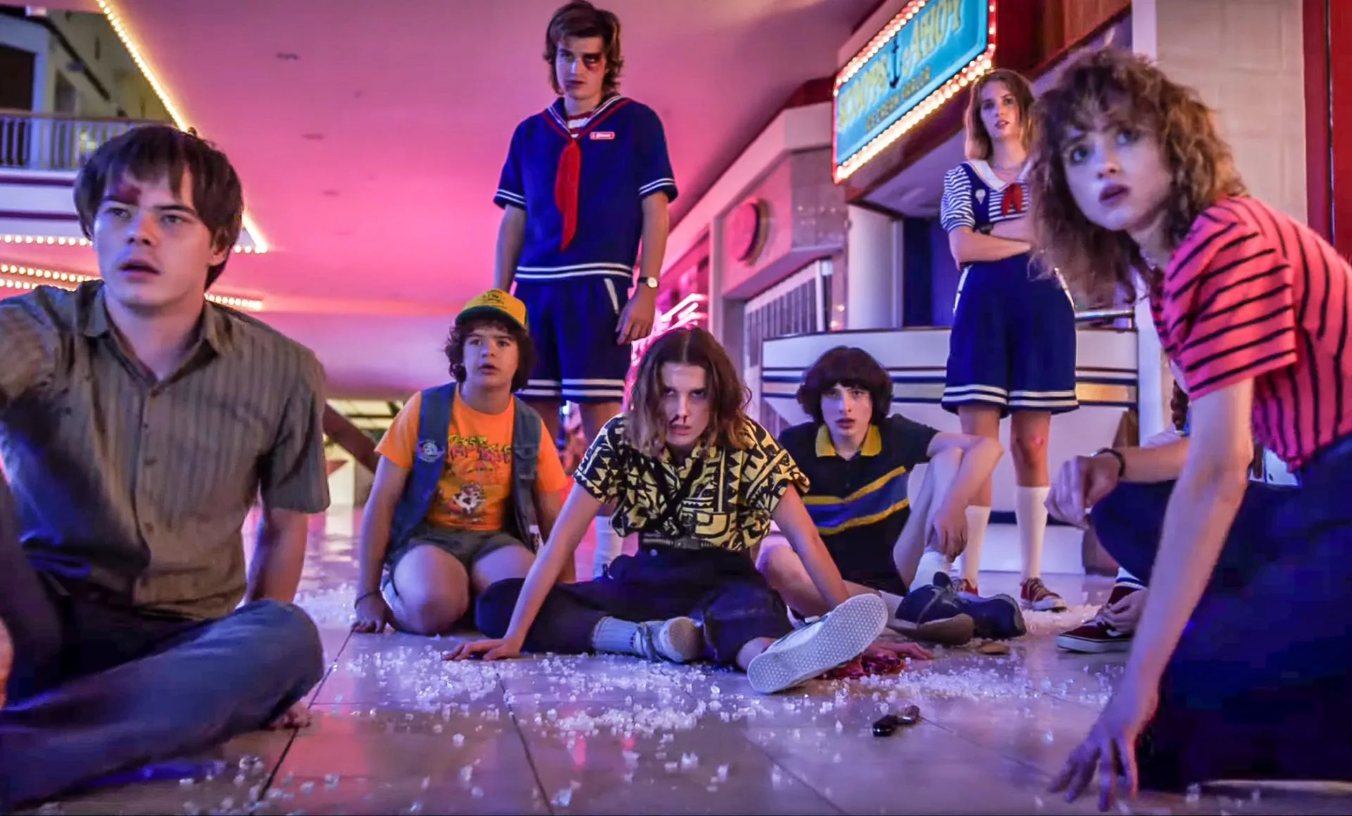 The Duffer Brothers Stranger Things with Winona Ryder, David Harbour, Millie Bobby Brown, Gaten Matarazzo, Natalia Dyer, Joe Keery, Noah Schnapp, Dacre Montgomery, Maya Hawke