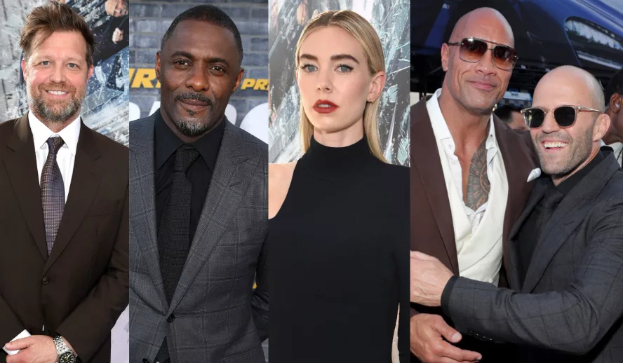 Hollywood Insider Dwayne Johnson Jason Statham Vanessa Kirby Idris Elba David Leitch Hobbs & Shaw Fast & Furious Behind The Scenes