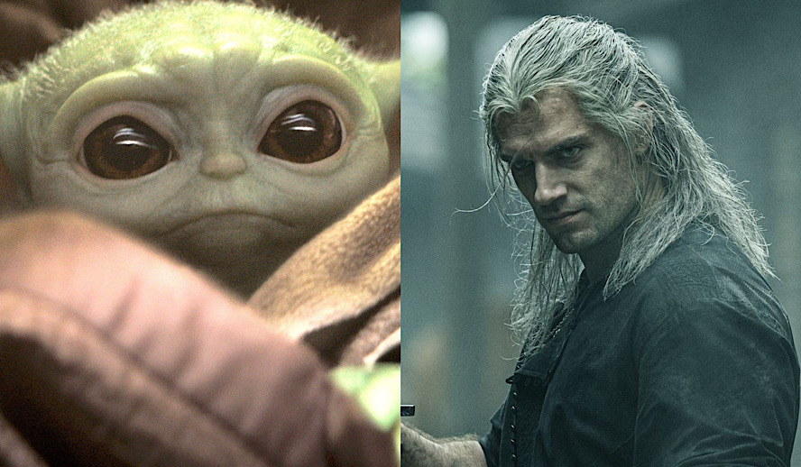 Hollywood Insider Feature Netflix The Witcher, Disney+ Star Wars Mandalorian, Baby Yoda, Henry Cavill, Pedro Pascal