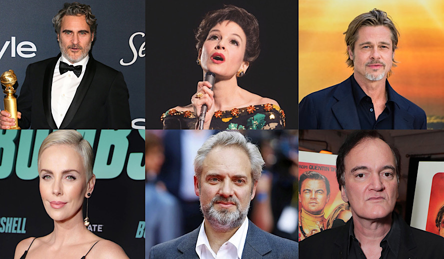 Hollywood Insider Oscars 2020 Nominees Joaquin Phoenix, Renee Zellweger, Brad Pitt