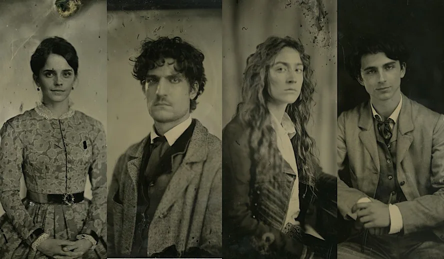 Video: Louisa May Alcott’s ‘Little Women’ Through Greta Gerwig’s Soul, Wet Plate Portraits of Timothee Chalamet, Saoirse Ronan & Team