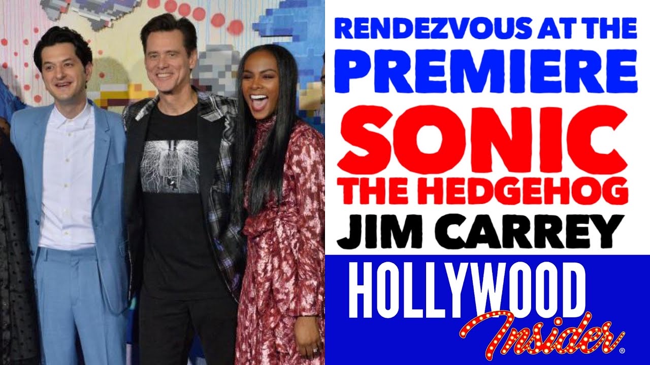 Hollywood Insider Video Sonic The Hedgehog Premiere Jim Carrey, James Marsden