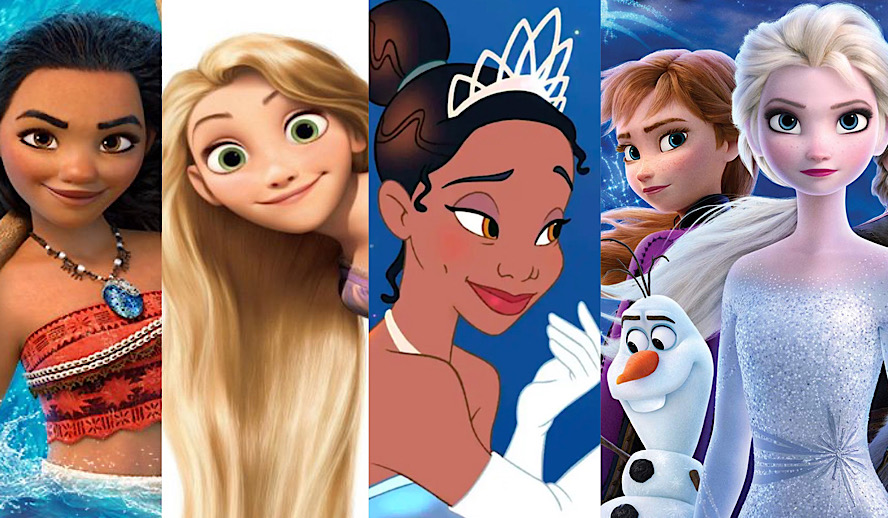 Hollywood Insider Best Disney Movie, Moana, Tangled, Frozen, The Princess & The Frog, Princess Tiana, Princess Anna, Princess Elsa, Anna & Elsa, Princess Rapunzel, Walt Disney
