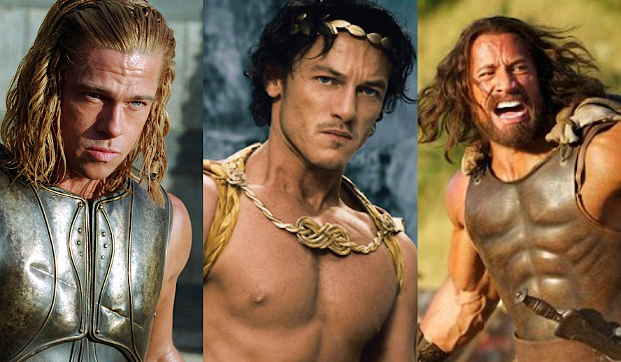 Hollywood Insider Greek Mythology Movies, Brad Pitt, Troy, Luke Evans, Immortals, Dwayne Johnson, Hercules