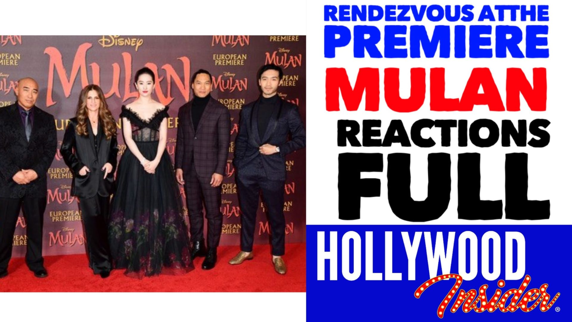 Hollywood Insider Mulan Premiere Reactions, Yifei Liu, Ming-Na Wen, Donnie Yen