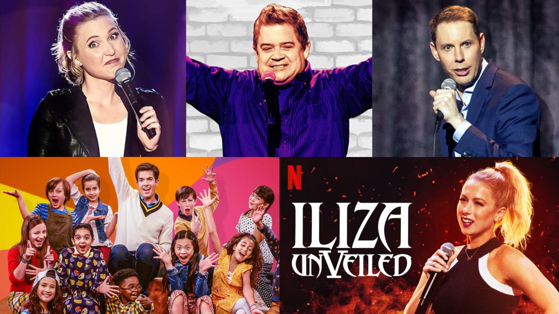 Hollywood Insider Netflix Comedy Specials, John Mulaney, Iliza Unveiled, Ryan Hamilton, Patton Oswalt, Taylor Tomlinson