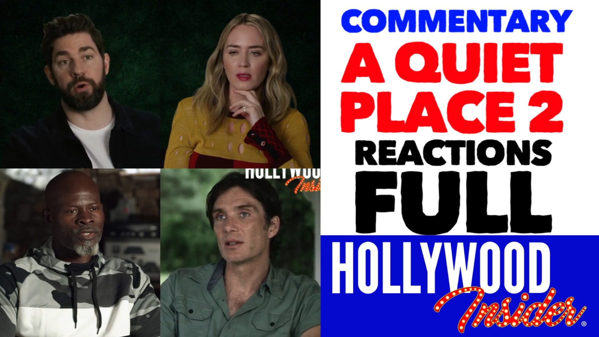 Hollywood Insider Videos ‘A Quiet Place Part II’ Full Commentary, John Krasinski, Emily Blunt, Millicent Simmonds