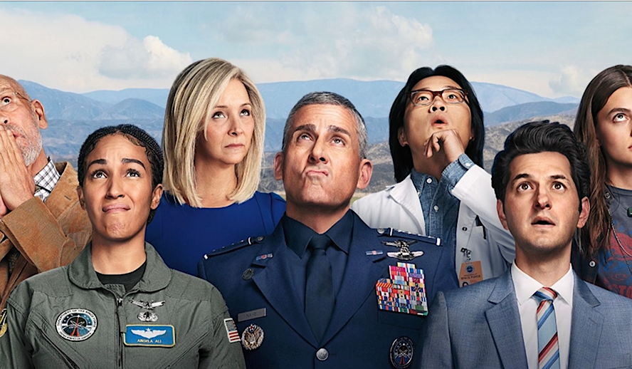 Hollywood Insider Netflix Space Force, Steve Carrell, Lisa Kudrow, The Office, Donald Trump, Alexandra Ocasio Cortez