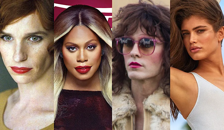 Hollywood Insider Trans Representation, Eddie Redmayne, Laverne Cox, Jared Leto, Valentina Sampaio