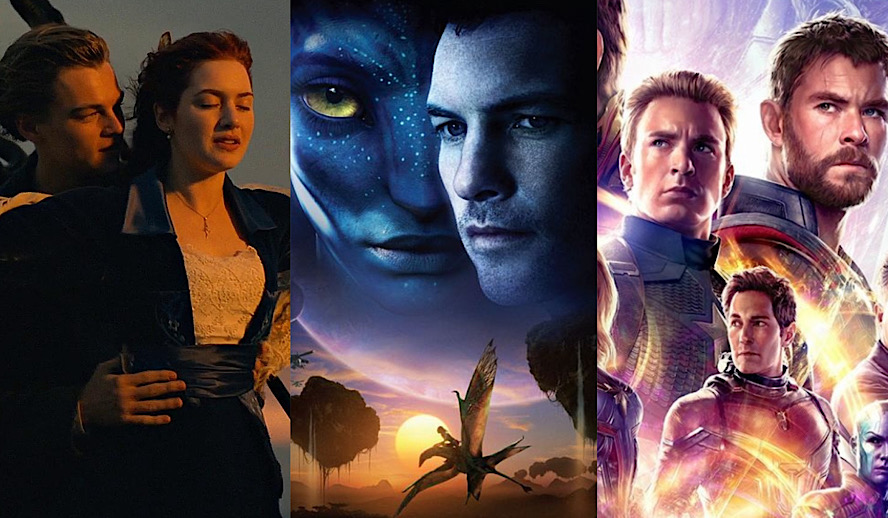 Hollywood Insider Highest-Earning Films, Avatar, Titanic, Avengers