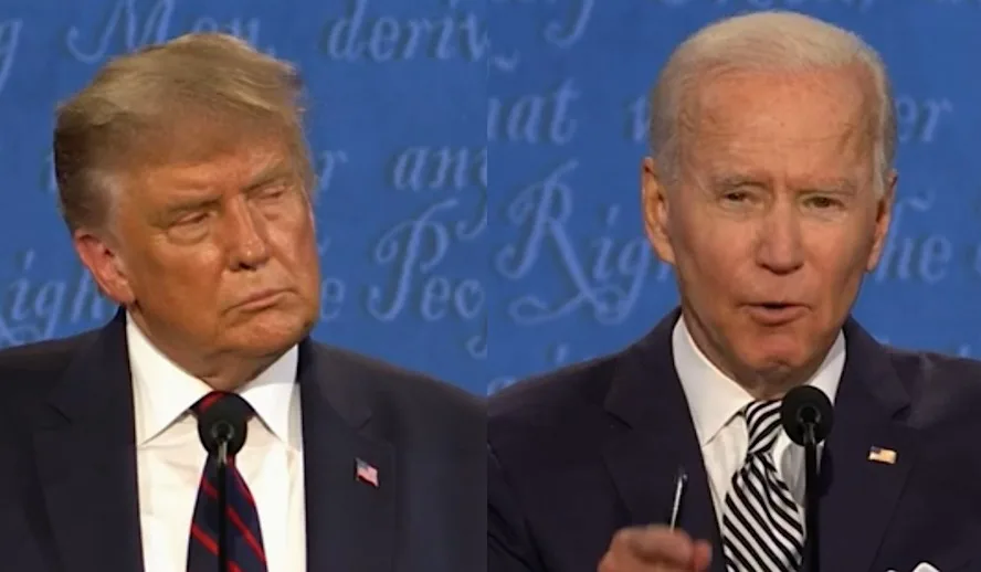 Hollywood Insider Presidential Debates 2020, Donald Trump, Joe Biden