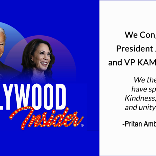 President Joe Biden & VP Kamala Harris – Hollywood Insider Congratulates Our Official Endorsements!