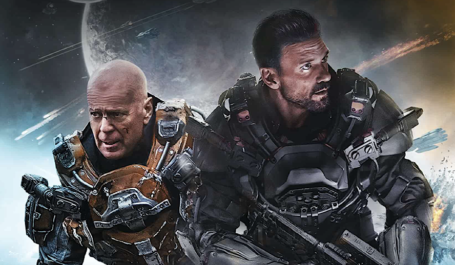 Hollywood Insider Cosmic Sin, Bruce Willis, Frank Grillo