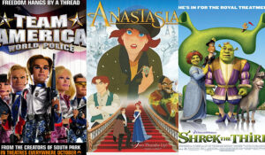 Hollywood Insider Top 10 Non-Disney Animated Movies, Shrek, Anastasia, Team America