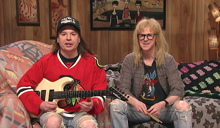 Hollywood Insider SNL 10-1 Sketches, Wayne’s World Review