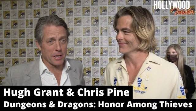 The Hollywood Insider Videos Hugh Grant and Chris Pine Dungeons and Dragons