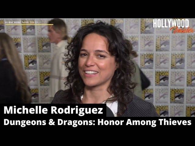 The Hollwyood Insider Video Michelle Rodriguez Interview At Comic Con for Dungeons and Dragons
