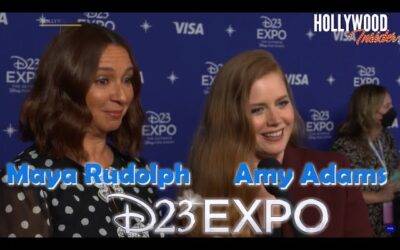 Video: Red Carpet Revelations | Amy Adams & Maya Rudolph on “Disenchanted” at D23 Expo