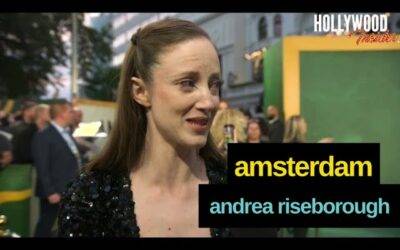 Video: Red Carpet Revelations with Andrea Riseborough| ‘Amsterdam’ Europe Premiere.