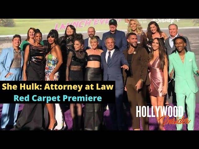 The Hollywood Insider Video Celebrities Red Carpet Arrivals 'She Hulk Attorney at Law'