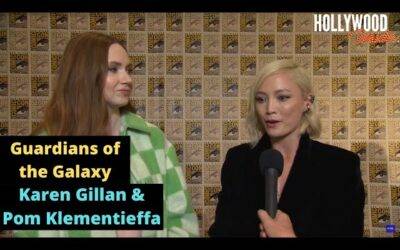 Video: Karen Gillan & Pom Klementieffa | Red Carpet Revelations at Comic Con of ‘Guardians of the Galaxy’
