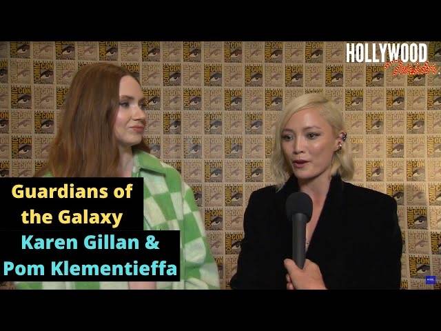 The Hollywood Insider Video Karen Gillan and Pom Klementieffa Interview