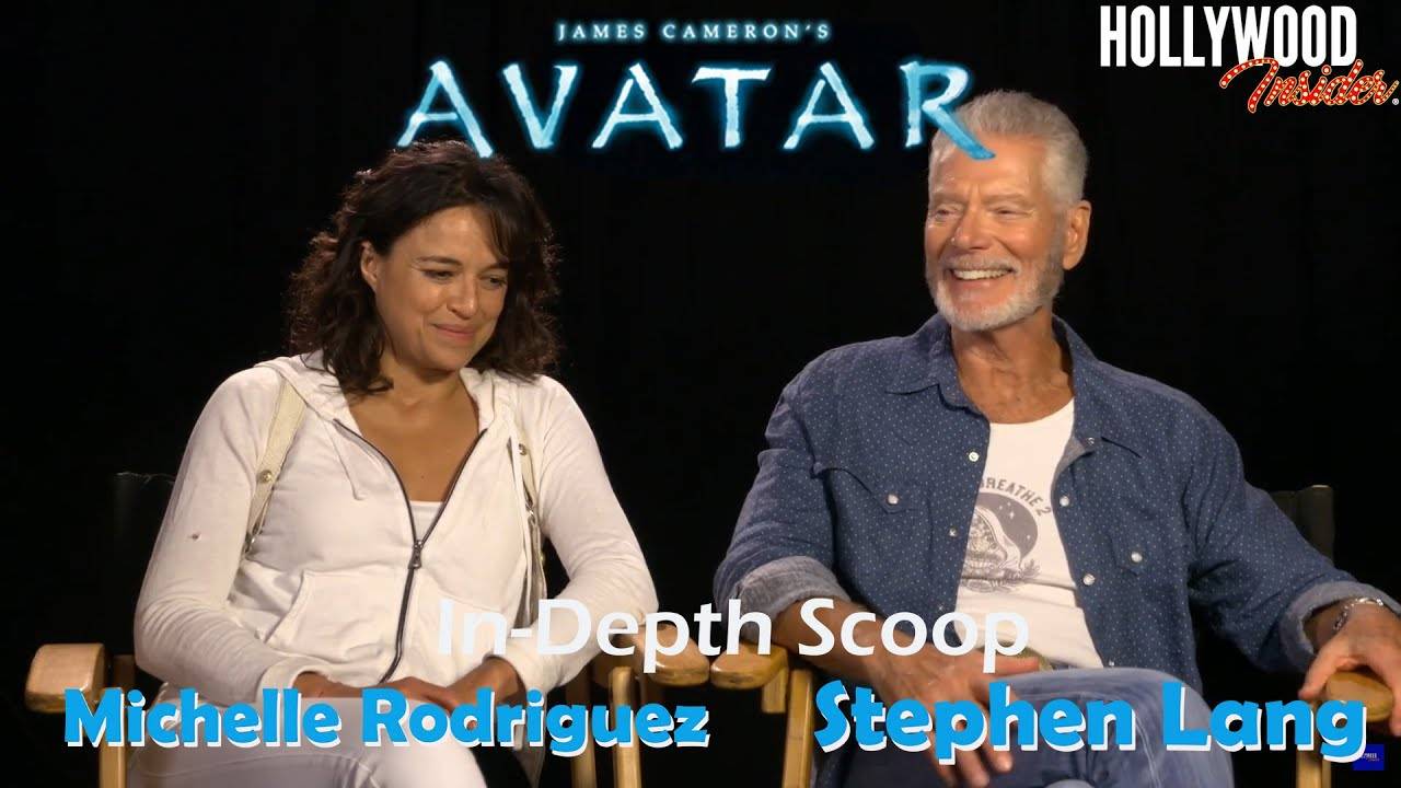 The Hollywood Insider Video Stephen Lang and Michelle Rodriguez 'Avatar' Interview