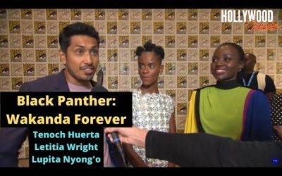 Video: Tenoch Huerta, Letitia Wright & Lupita Nyong’o | Revelations at Comic Con of ‘Black Panther’