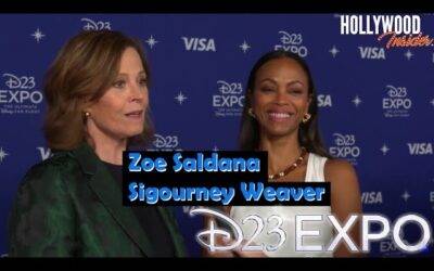 Video: Red Carpet Revelations | Sigourney Weaver & Zoe Saldana on ‘Avatar: The Way of Water’ Reveals at D23
