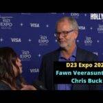 Video: Red Carpet Revelations | Fawn Veerasunthorn & Chris Buck on 'Wish' Reveal at D23 Expo