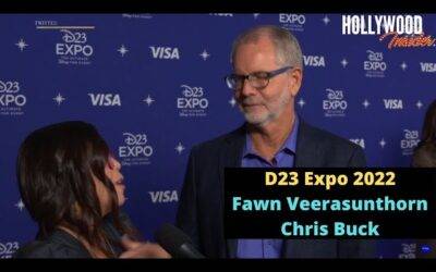 Video: Red Carpet Revelations | Fawn Veerasunthorn & Chris Buck on ‘Wish’ Reveal at D23 Expo