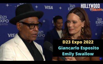 Video: Red Carpet Revelations | Giancarlo Esposito & Emily Swallow on ‘The Mandalorian’ Reveal at D23 Expo