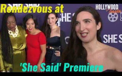 Video: Rendezvous at ‘She Said’ Premiere with Reactions from Stars