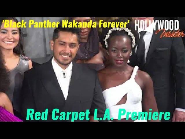 The Hollywood Insider Video Red Carpet Arrivals Black Panther Wakanda Forever