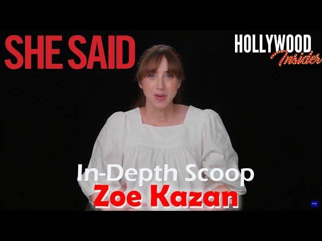 The Hollywood Insider Video Zoe Kazan Interview