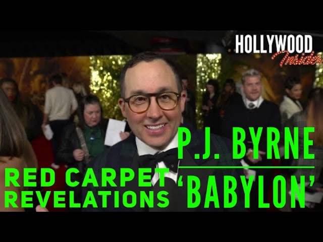 The Hollywood Insider Video P.J. Byrne 'Babylon' Interview