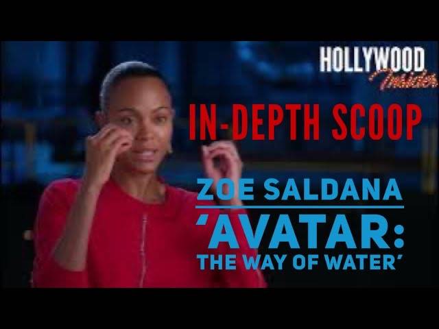 The Hollywood Insider Video Zoe Saldana 'Avatar: The Way of Water' Interview