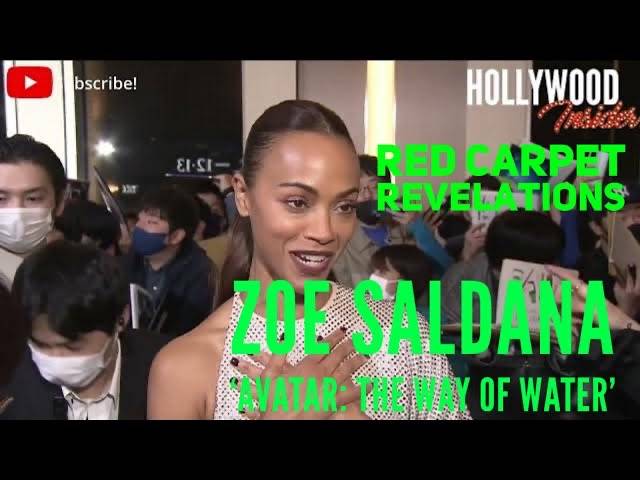 The Hollywood Insider Video Zoe Saldana 'Avatar: The Way of Water' Interview