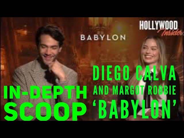 The Hollywood Insider Video Diego Calva and Margot Robbie 'Babylon' Interview