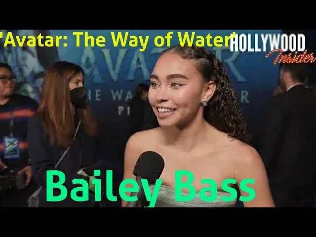 The Hollywood Insider Video Bailey Bass 'Avatar: The Way of Water' Interview