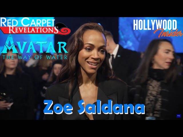 The Hollywood Insider Video Zoe Saldana 'Avatar: The Way of Water' Interview
