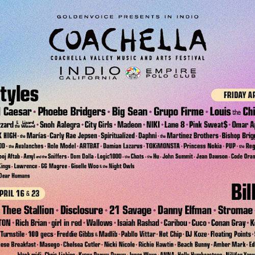 Coachella 2023 Lineup Reveals Bad Bunny, BLACKPINK, Frank Ocean, and More