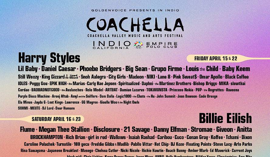 Coachella 2023 Tickets Lineup