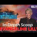 The Hollywood Insider Video-Evangeline Lilly-Antman and The Wasp: Quantumania-Interview