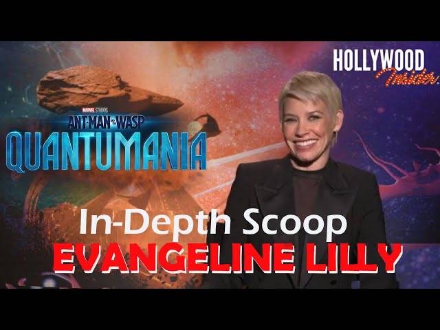 The Hollywood Insider Video-Evangeline Lilly-Antman and The Wasp: Quantumania-Interview