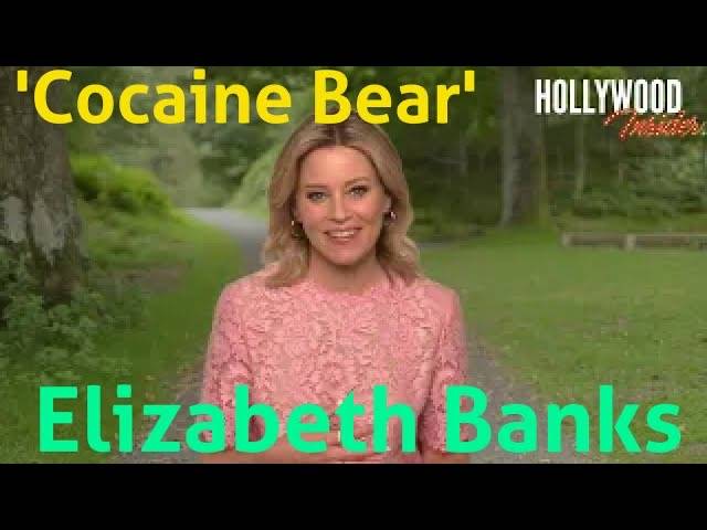 The Hollywood Insider Video-Elizabeth Banks-Cocaine Bear-Interview