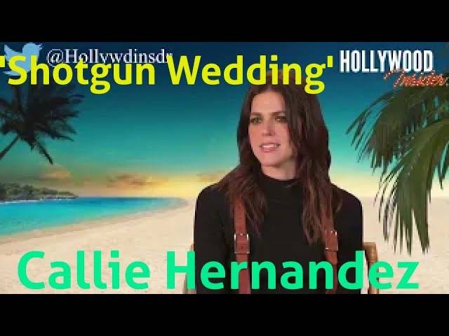 The Hollywood Insider Video-Callie Hernandez-Shotgun Wedding-Interview