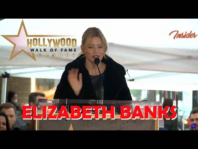 The Hollywood Insider Video-Elizabeth Banks-Walk of Fame-Interview