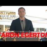 The Hollywood Insider Video-Taron Egerton-Walk of Fame-Interview